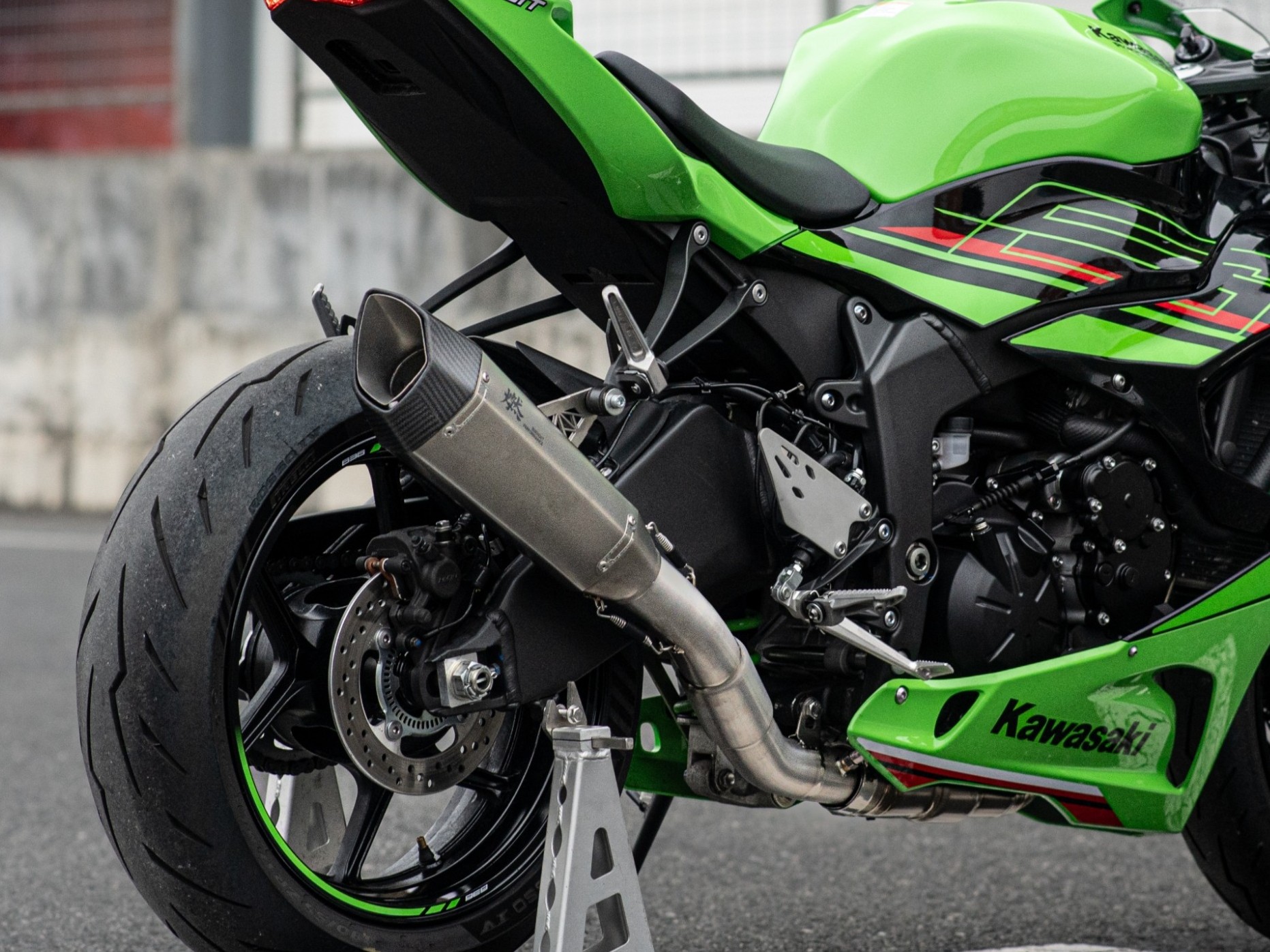 KAWASAKI ZX-6Rチタンスリップオンマフラー リンクパイプ付き | MOSN