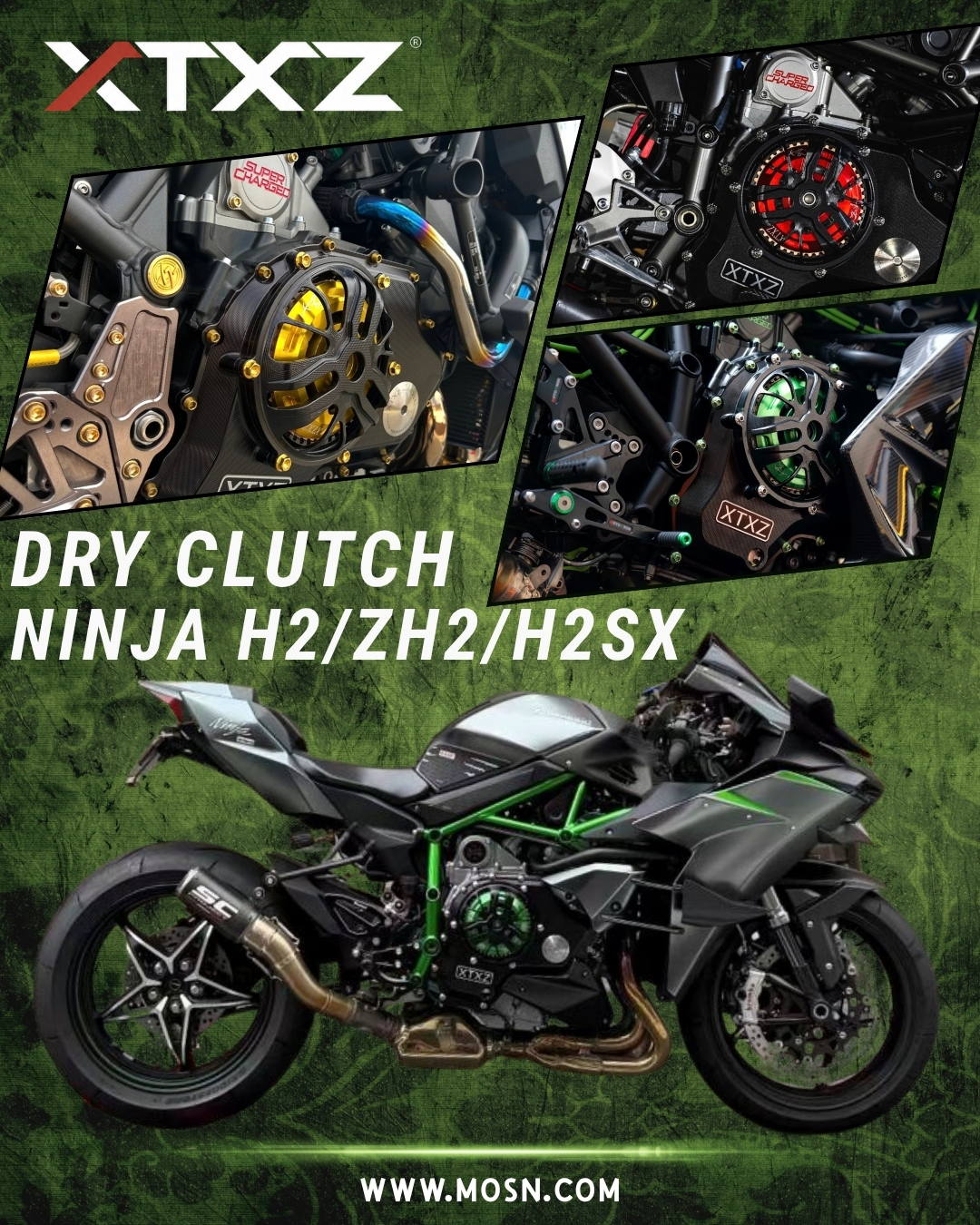 NINJA H2/ZH2/H2SX SE乾式クラッチコンバージョンキット | MOSN